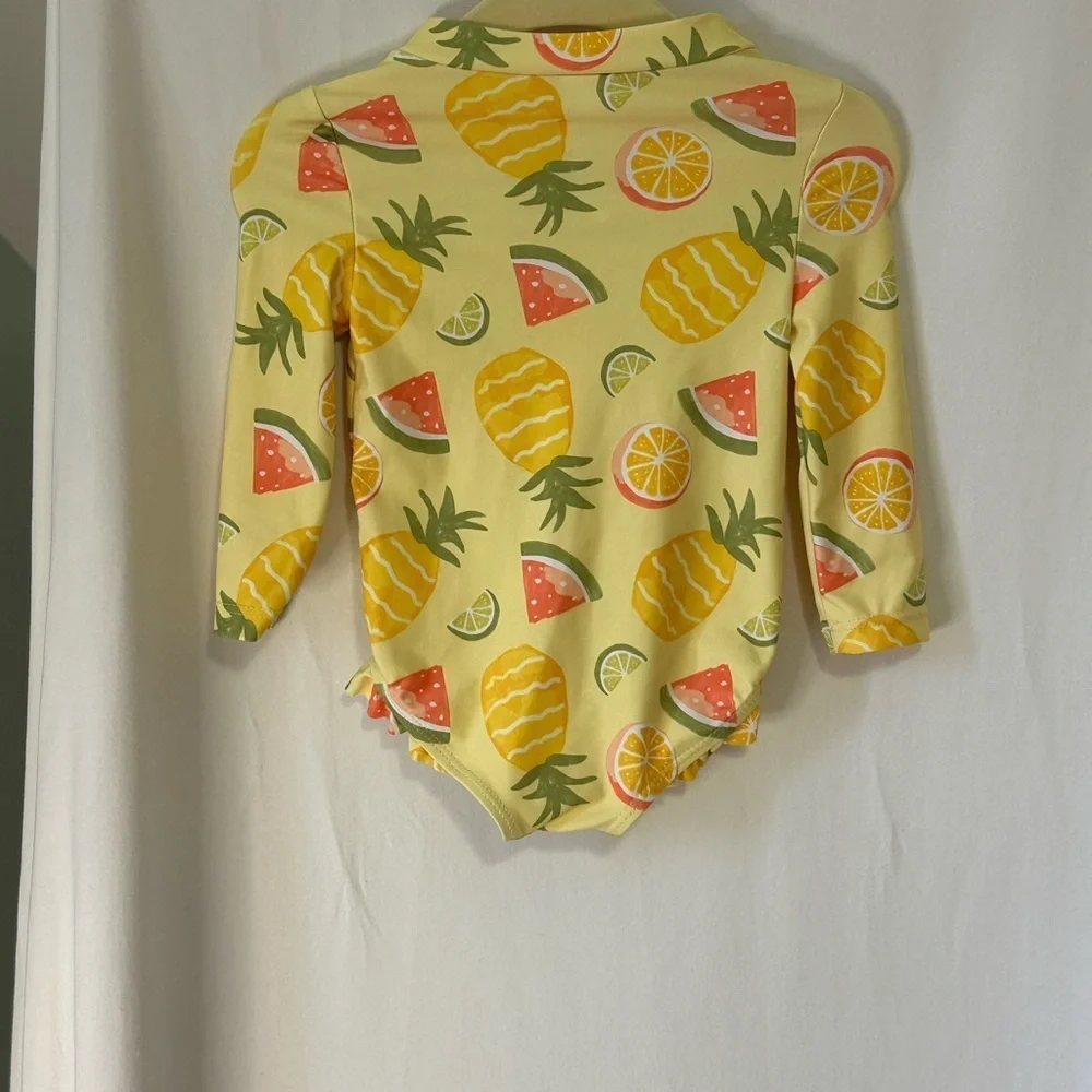 Carter's Lemon and Orange Print Baby Outfit size 6m